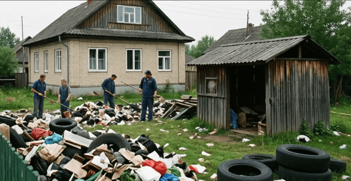 Зачистка территории от мусора в Минске и Минской области